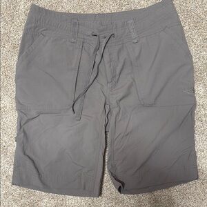 The North Face Athletic Gray Shorts with Quick-Dry Fabric